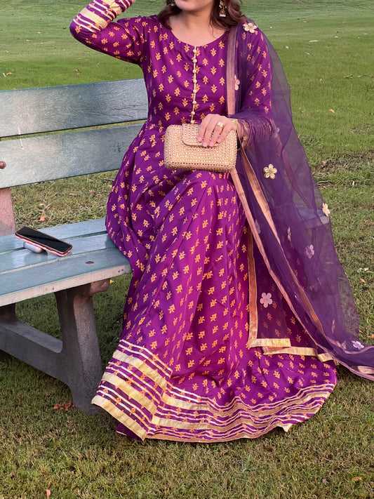 "GUL E SEHAR PURPLE"
