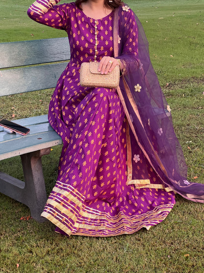 "GUL E SEHAR PURPLE"