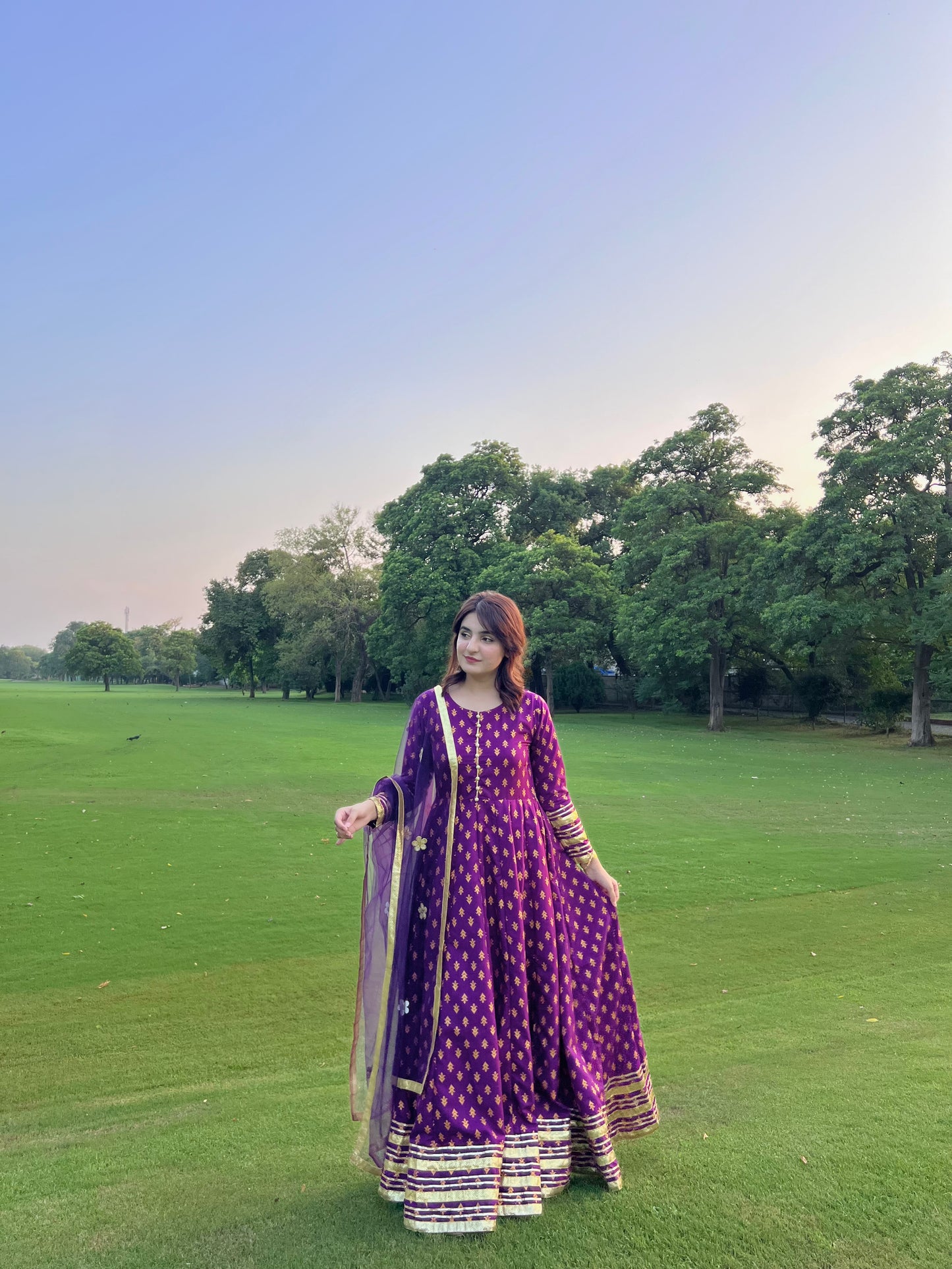 "GUL E SEHAR PURPLE"
