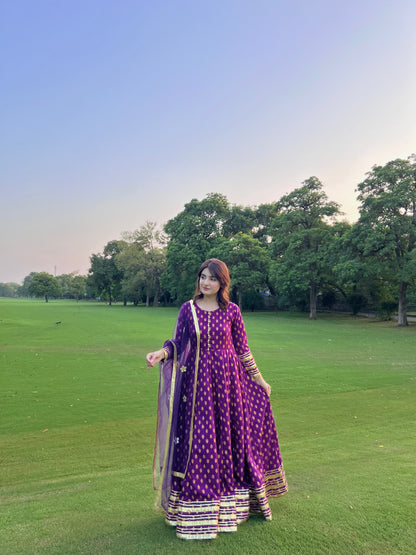 "GUL E SEHAR PURPLE"