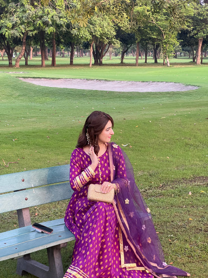 "GUL E SEHAR PURPLE"