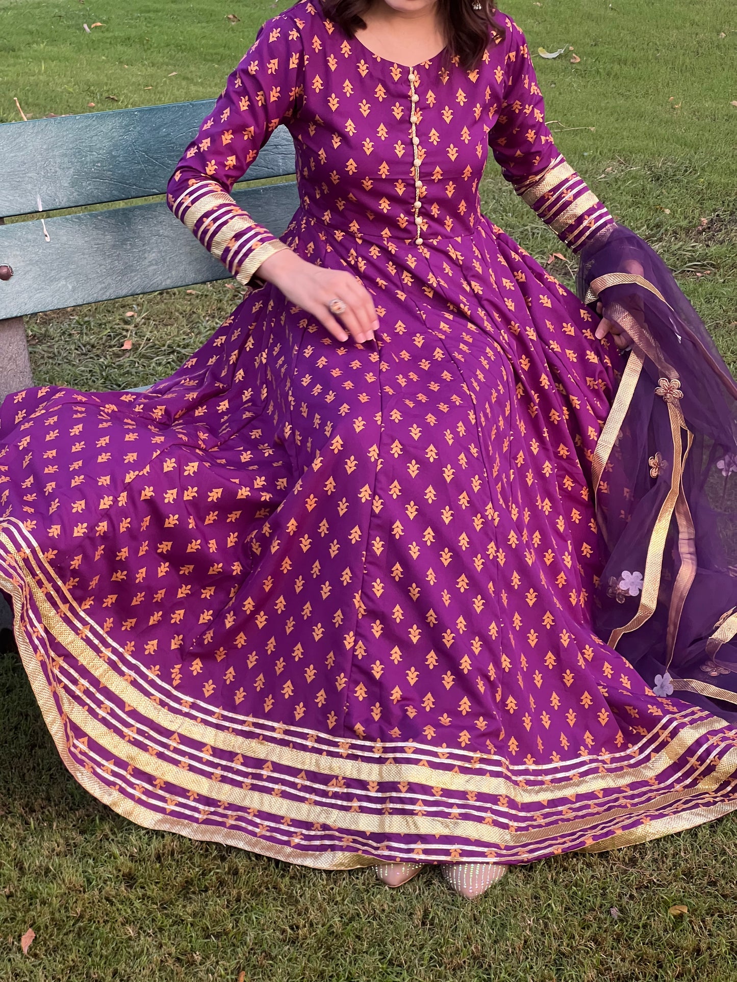 "GUL E SEHAR PURPLE"