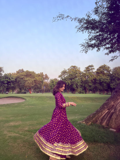 "GUL E SEHAR PURPLE"